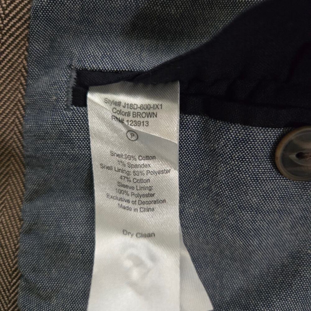 Jachs New York Blazer Mens Size Large Brown Career Formal Preppy Fall Event - Picture 13 of 14